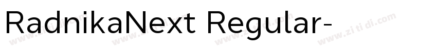 RadnikaNext Regular字体转换